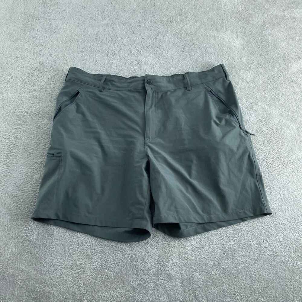 Columbia Mens Cargo Shorts 42/52 Gray Polyester & Elastane 5652